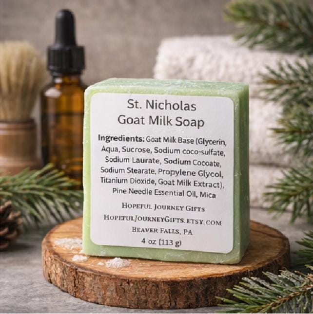 St. Nicholas of Myra Pine Needle Goat Milk Soap