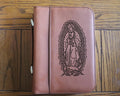Our Lady of Guadalupe Bible Cover – Small Engraved Leatherette (6.75” x 9.25”)