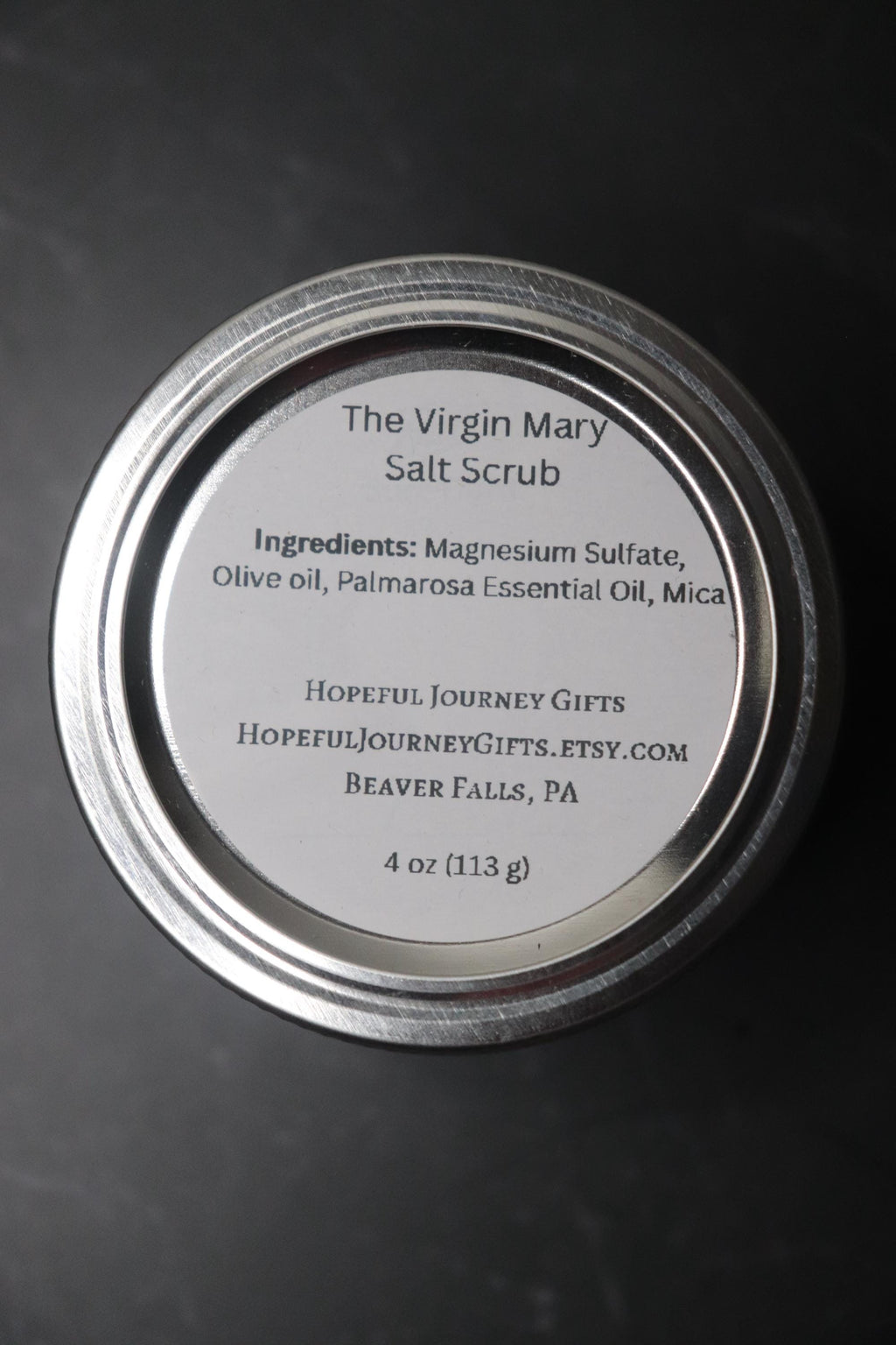 Virgin Mary Rose Salt Scrubs