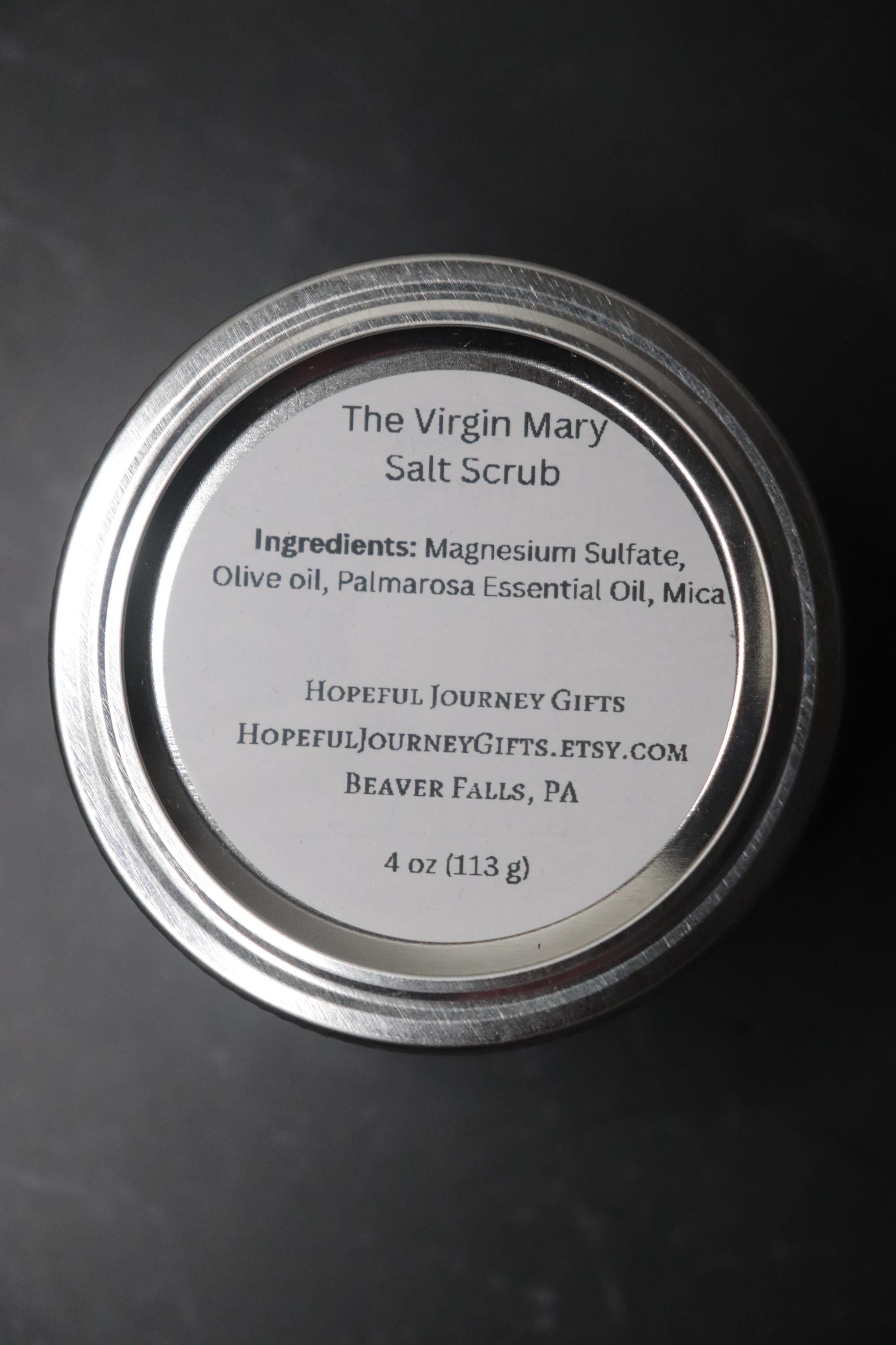 Virgin Mary Rose Salt Scrubs