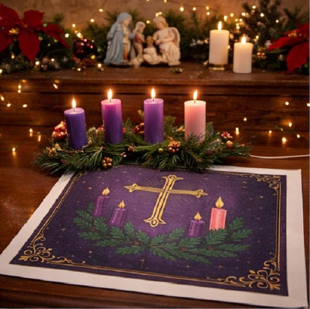 Advent Mini Altar Cloth