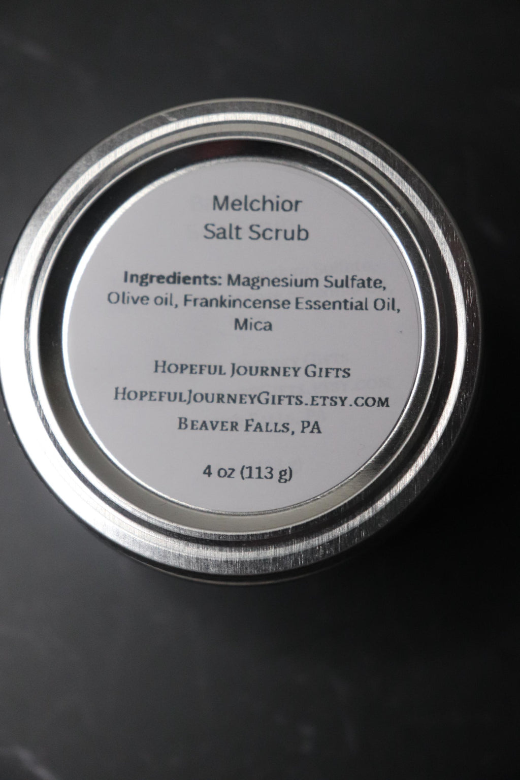 Melchior Frankincense Salt Scrub