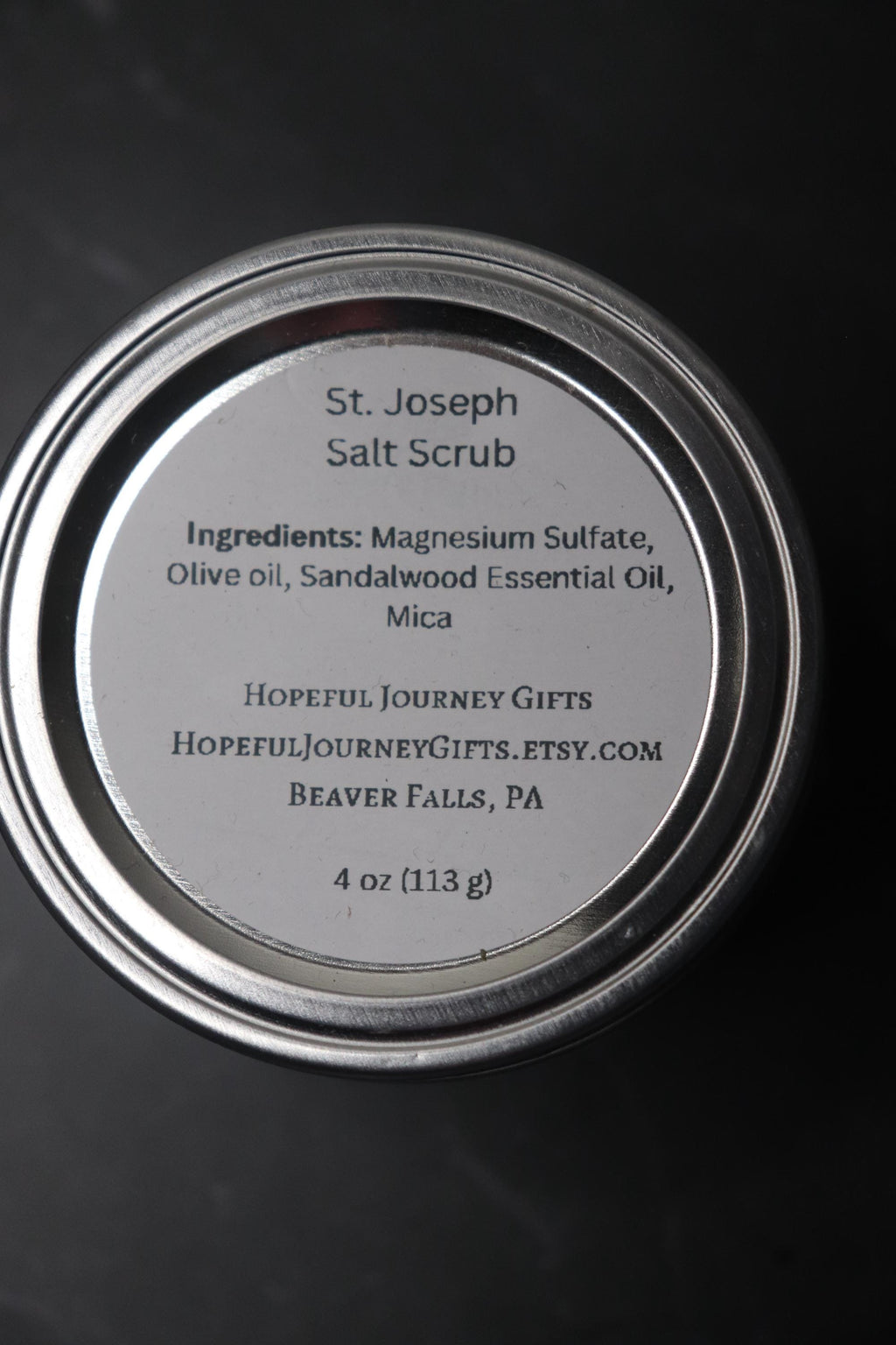 St. Joseph Sandalwood Salt Scrub