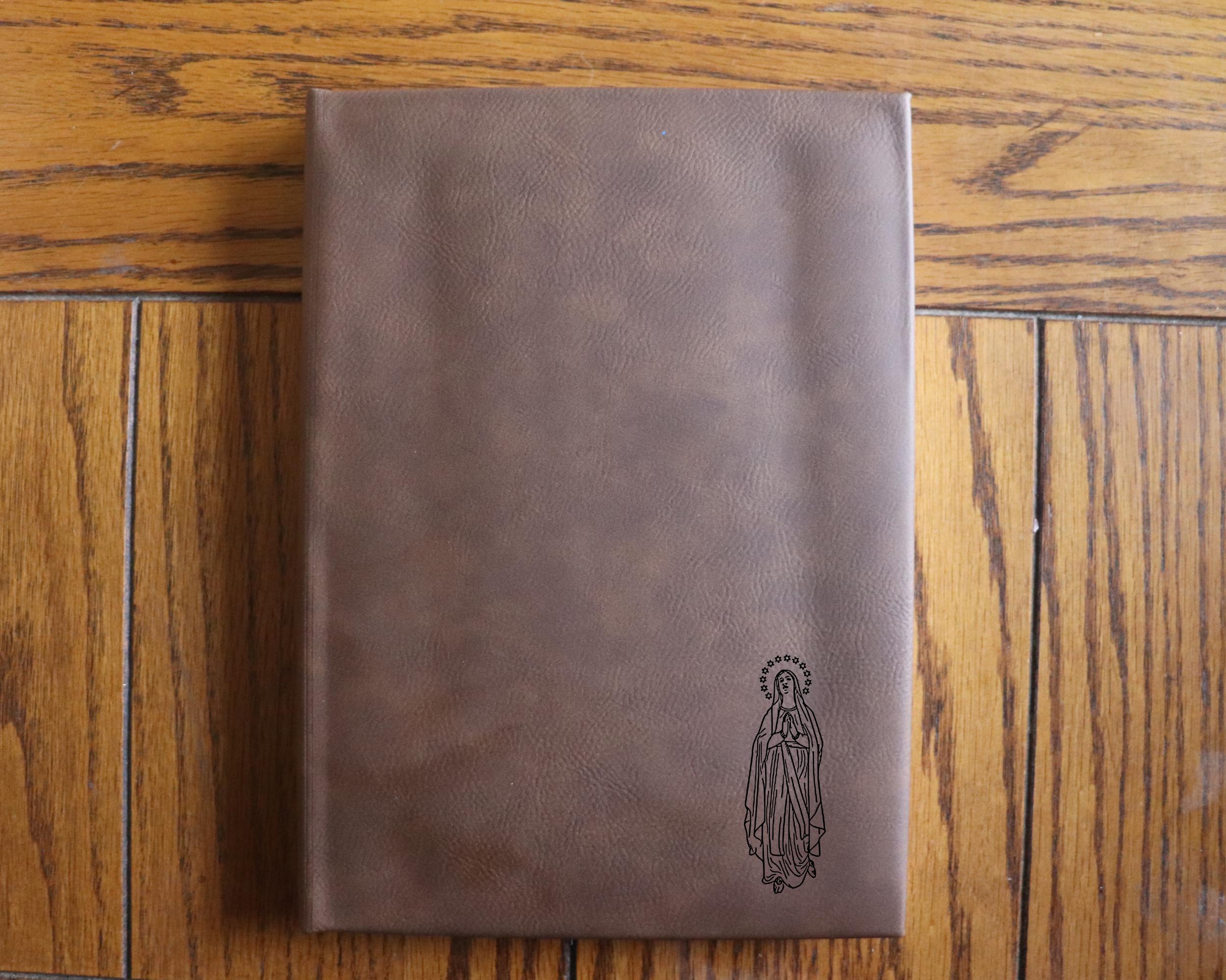 Our Lady of Lourdes Leatherette Hardcover Journal (112 Page, 7" x9.75")