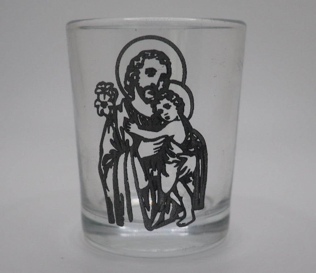 St. Joseph Saint Glass Votive Holder