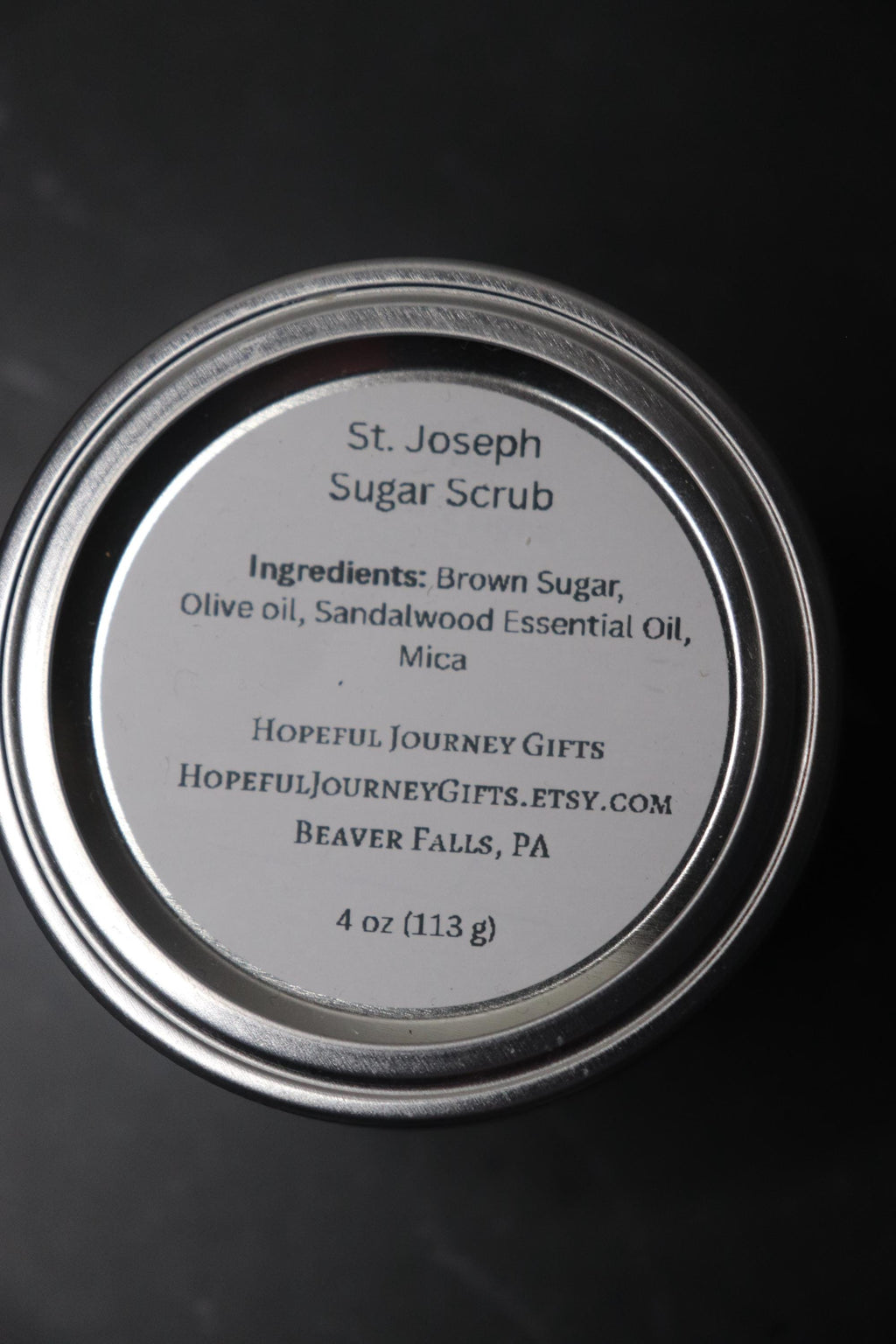 St. Joseph Sandalwood Sugar Scrub
