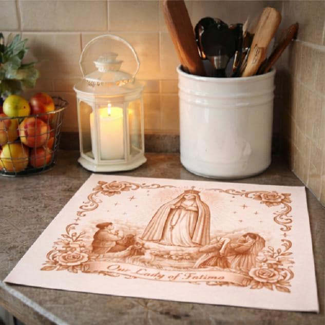Our Lady of Fatima Mini Altar Cloth