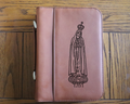 Our Lady of Fatima Bible Cover – Engraved Leatherette (7.5” x 10.75”)