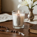 Our Lady of Lourdes - Glass Votive Holder