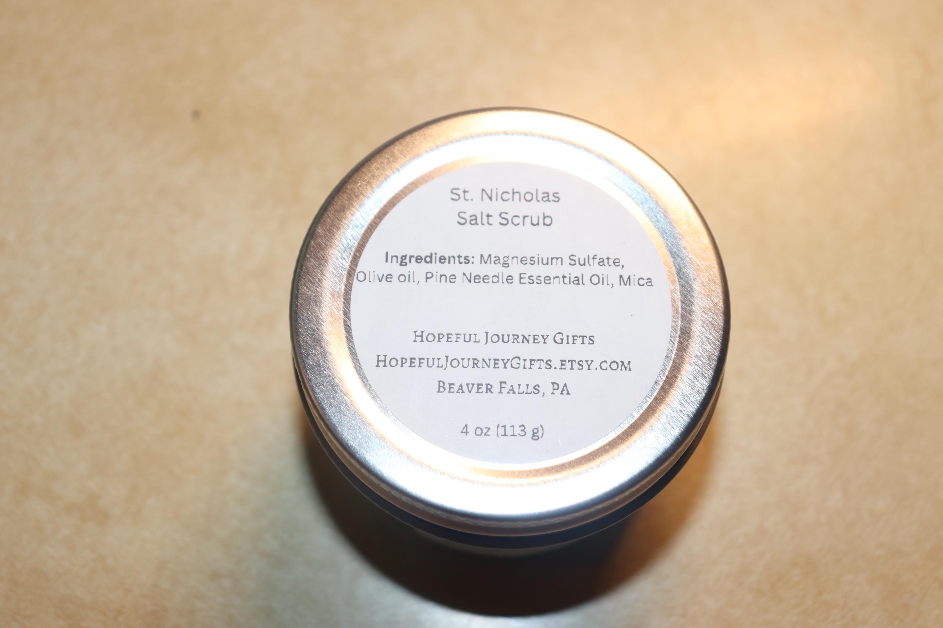 St. Nicholas Pine Needle Salt Scrub
