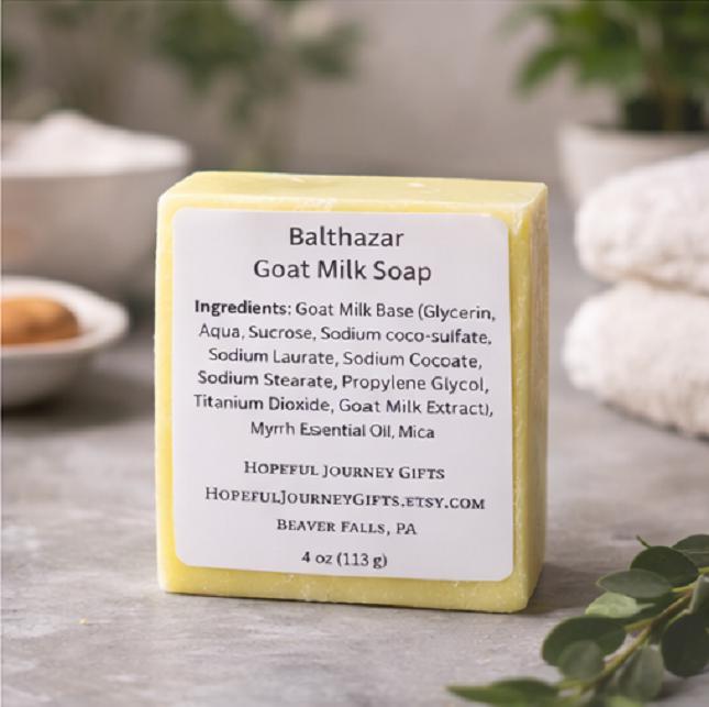 Balthazar Myrrh Goat Milk Soap