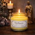Balthazar Myrrh Candle – 8 oz Soy Mason Jar (40+ Hour Burn)