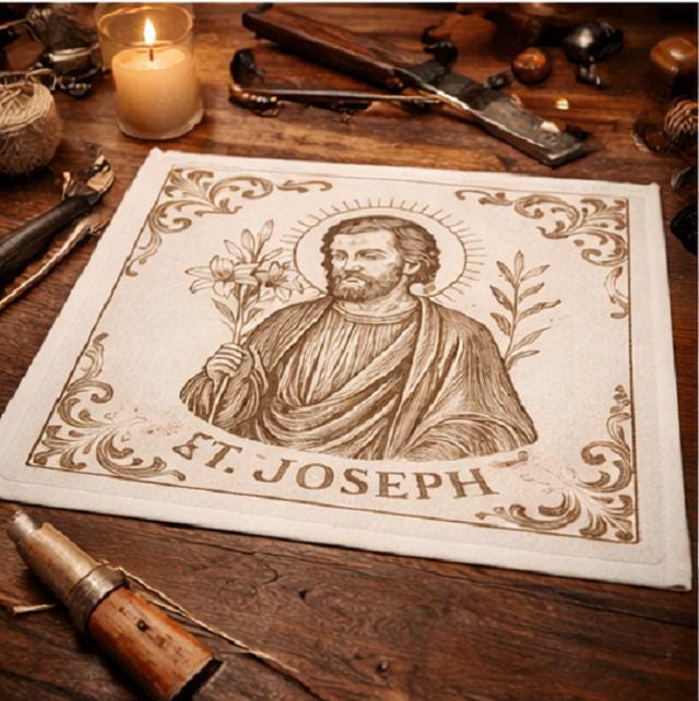 St. Joseph Mini Altar Cloth