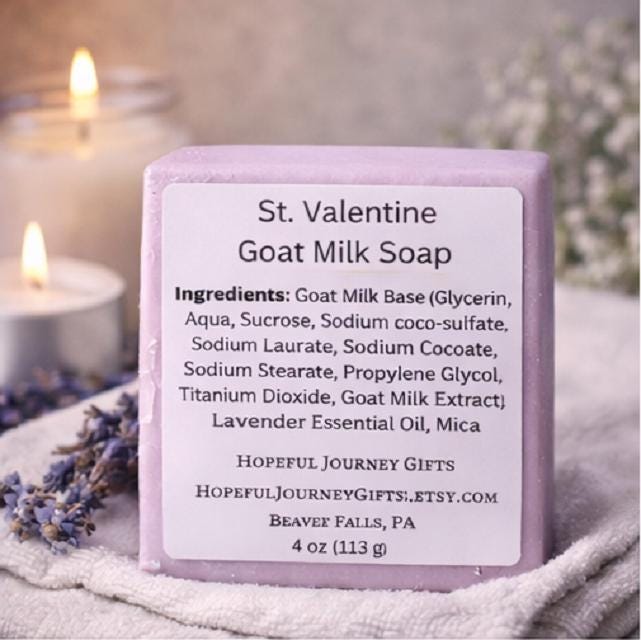 St. Valentine Lavender Goat Milk Soap